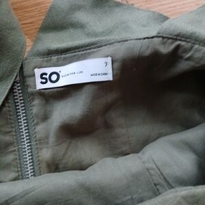 SO Olive Green Casual Jacket